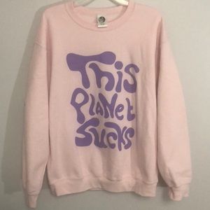 Dolls Kill/Bone Idol This Planet Sucks Sweatshirt